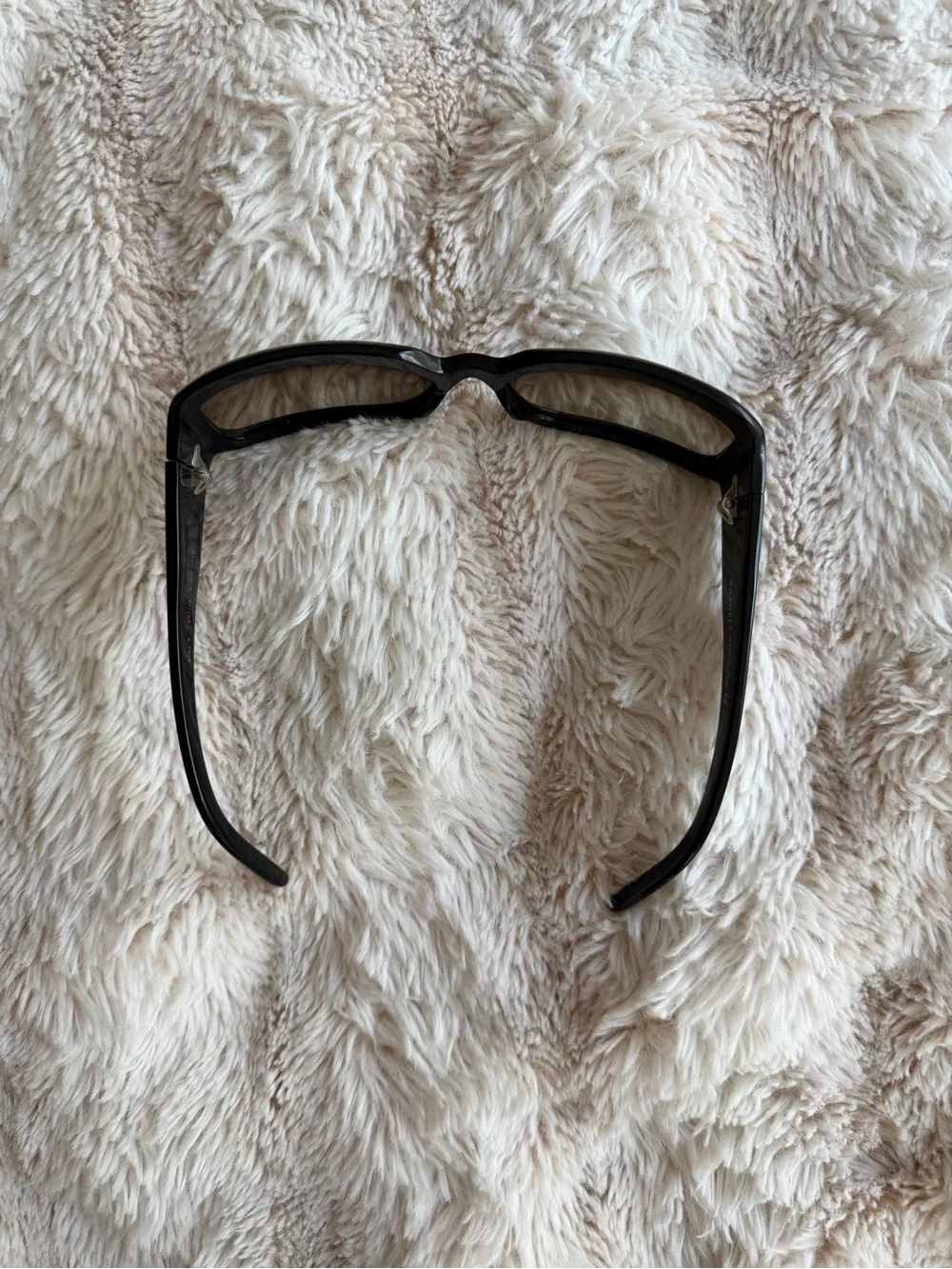 CHANEL Black Frame Sunglasses with Brown Gradient Lenses